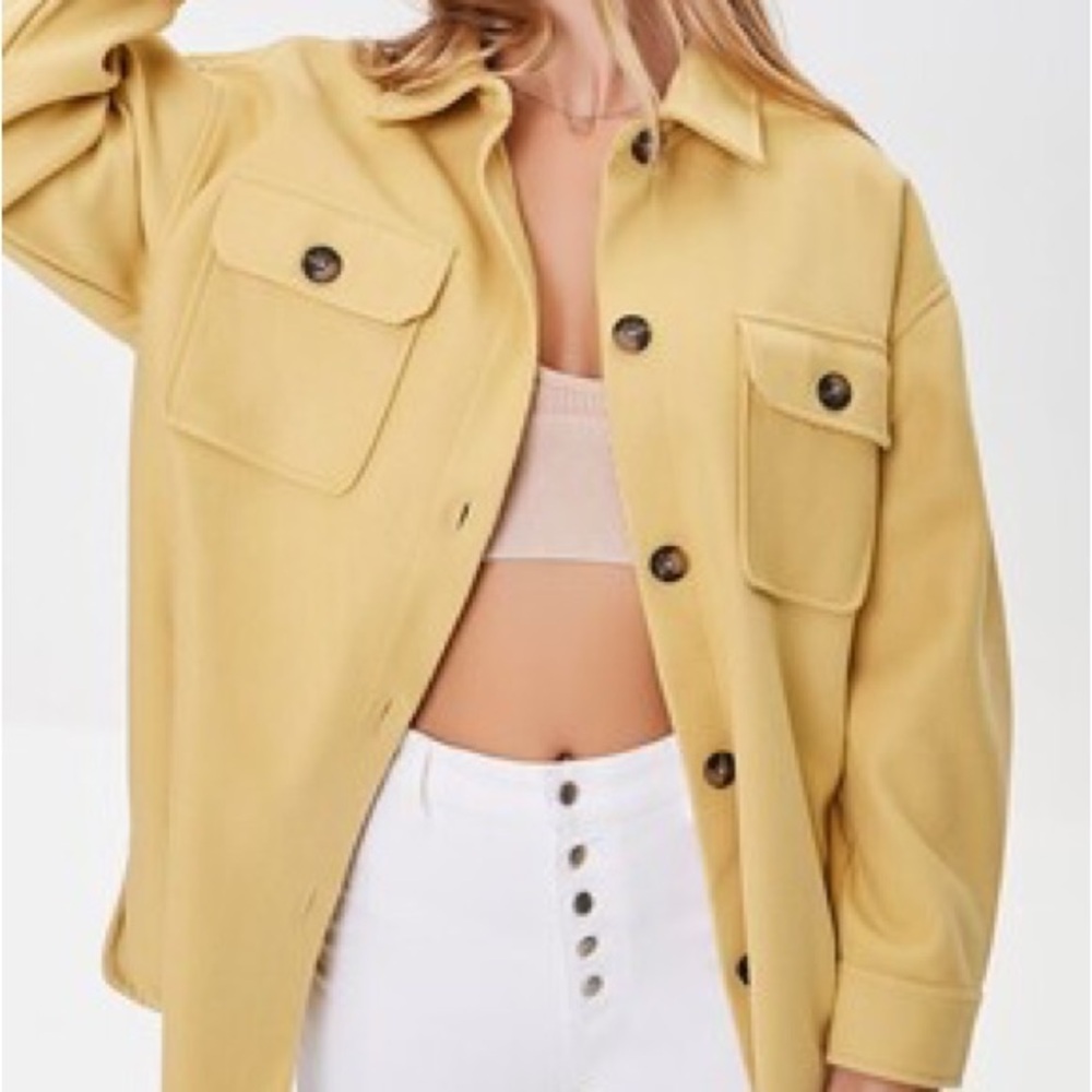Forever 21 Yellow Coat/Shacket